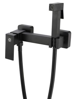 Гигиенический душ со смесителем РМС SUS129BL-6-2 чёрный